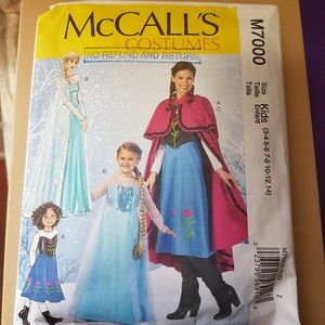 🦃Sale New Uncut Childs Frozen costume pattern